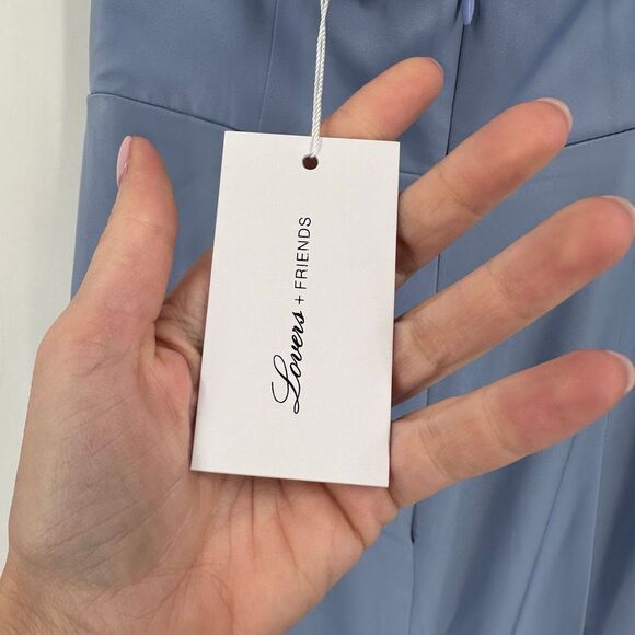 LOVERS + FRIENDS NWT Pelagic Strapless Maxi Dress Gown in Baby Blue‎ Size XS - Picture 15 of 15